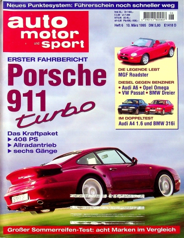 Deckblatt Auto Motor und Sport (06/1995)